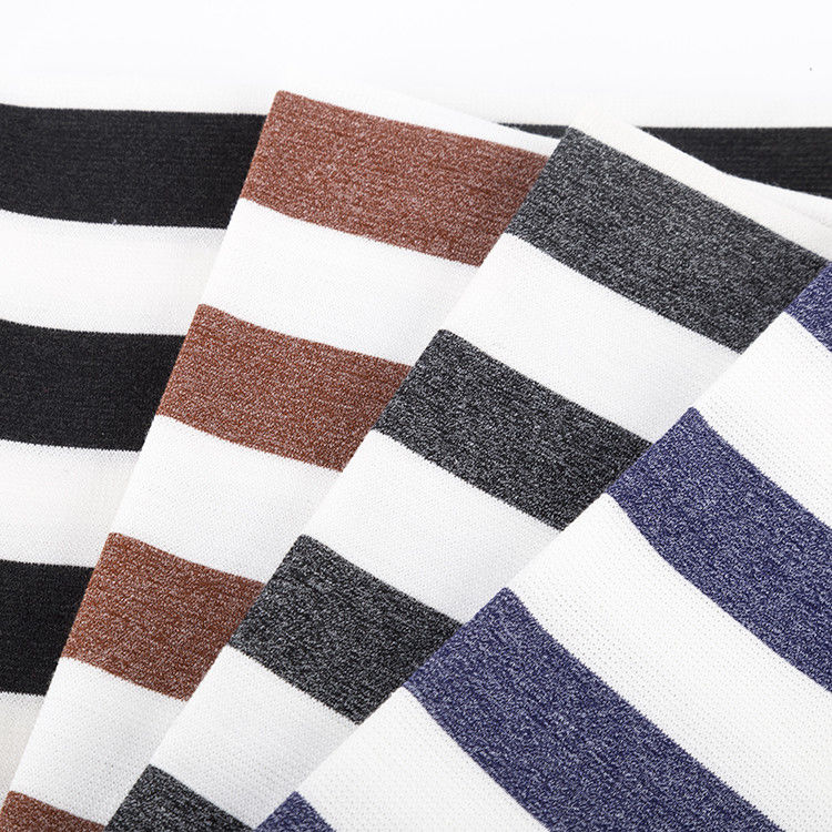 Facile da curare Comodo tessuto a maglia a strisce per abbigliamento casual