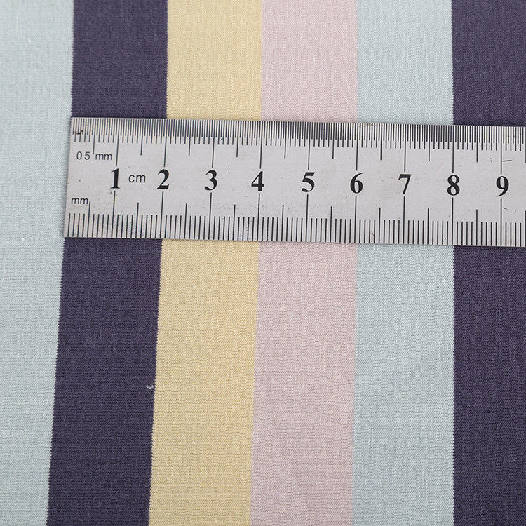 Naturale e amichevole per la pelle, di qualità durevole e affidabile, tessuto a maglia a strisce per abbigliamento casual