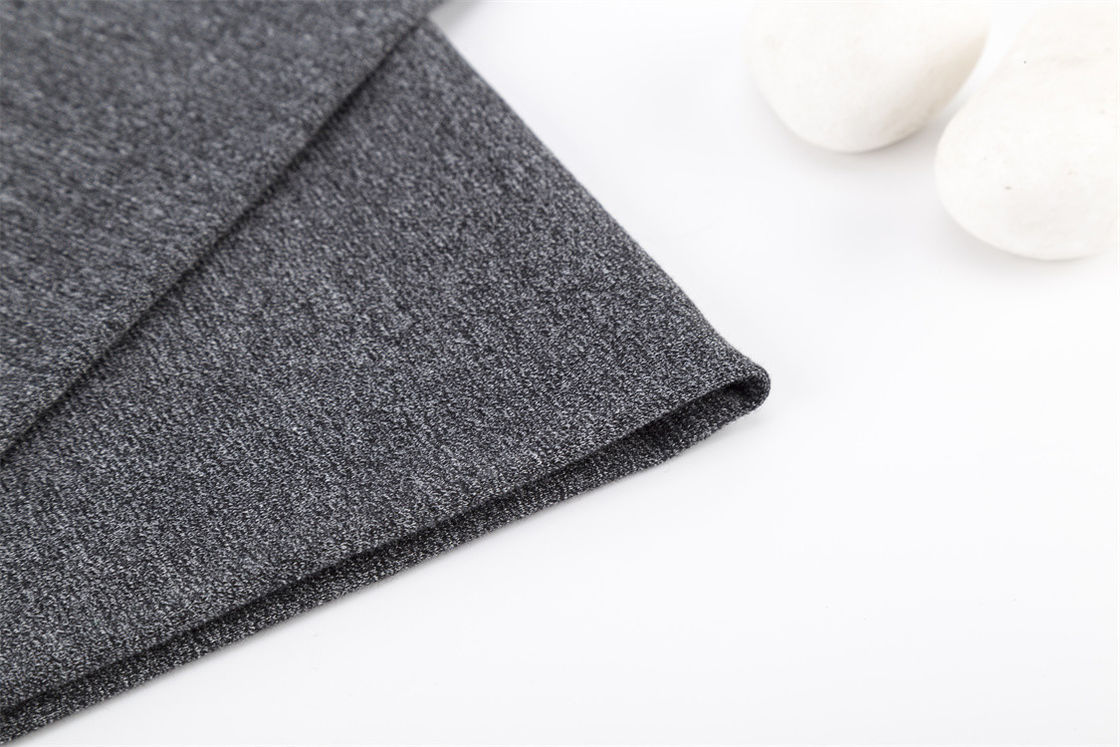 Tessuto di magliette di cotone elastico e comodo per abbigliamento casual