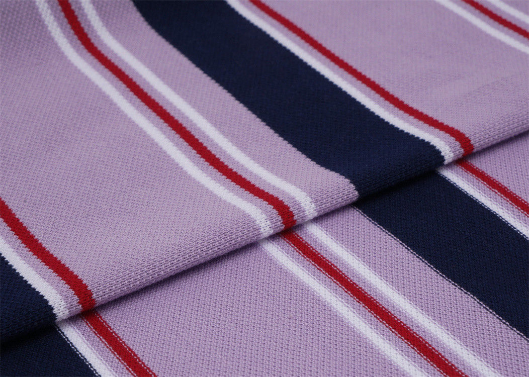 Tessuto a maglia a righe comodo e resistente all'usura per abbigliamento casual