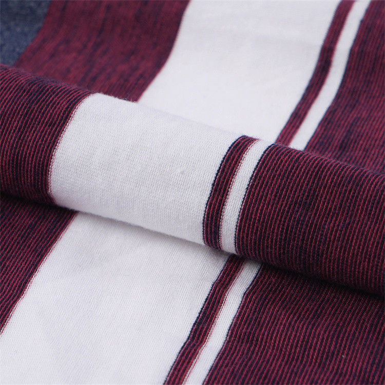 Comodo e adatto alla pelle Tissu a maglia a righe di moda e classica