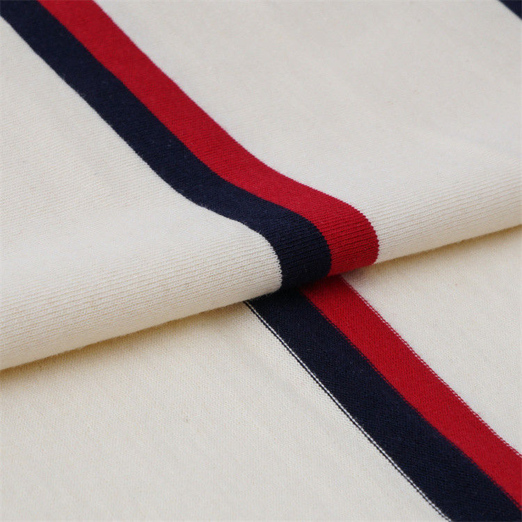 Naturale e confortevole Tissu a maglia a strisce per magliette