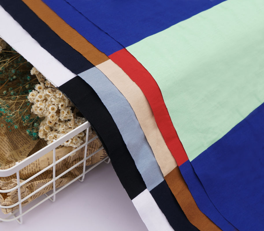 Tissu a maglia a doppia striscia naturale e ecologico per magliette