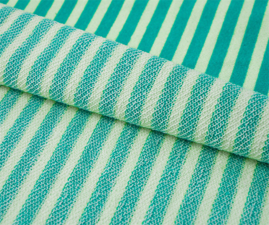Materiale a strisce per magliette sano e elegante, naturale, traspirante e adatto alla pelle