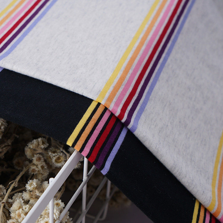Tissu a maglia a strisce per polo