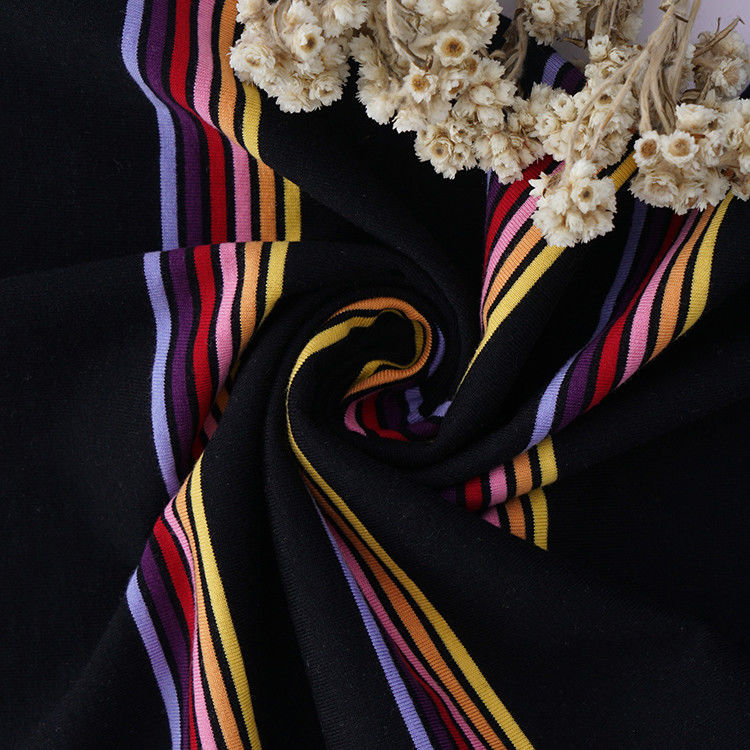 Tissu a maglia a strisce per polo