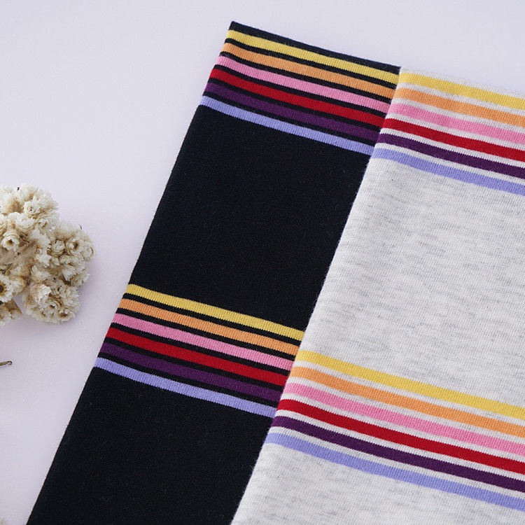 Tissu a maglia a strisce per polo