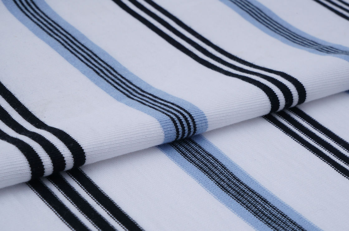 Tessuto a maglia a righe resistente all'usura e adatto alla pelle