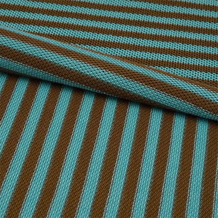Tessuto a maglia a righe confortevole e delicato sulla pelle, antirughe e croccante per T-shirt