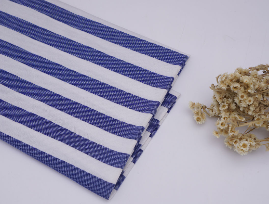 Tissu a maglia a strisce sano e resistente all'usura per camicie da polo