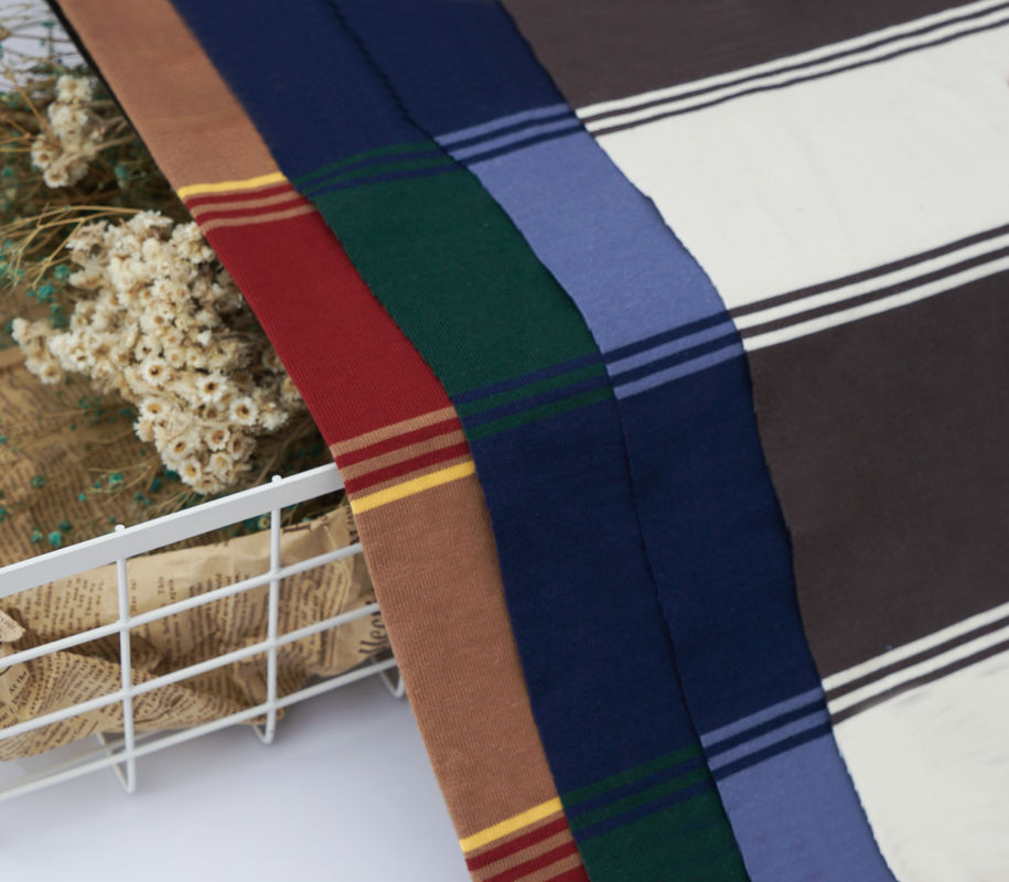 Confortevole e con una buona consistenza Tissu a maglia a righe sano e morbido