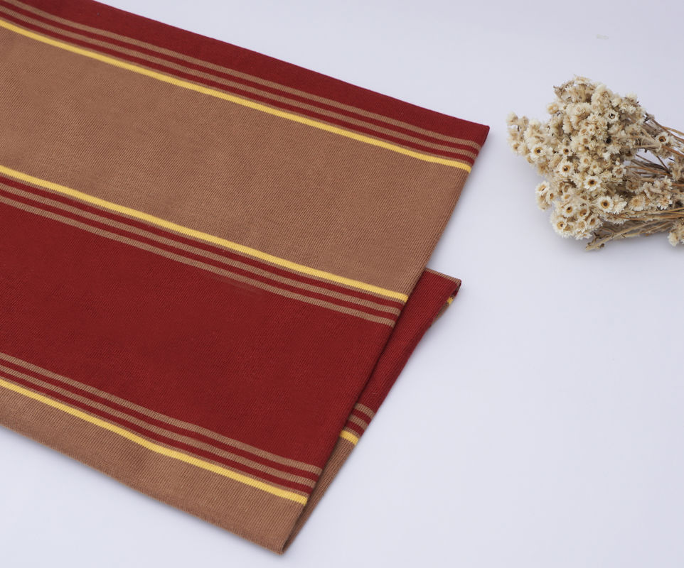 Confortevole e con una buona consistenza Tissu a maglia a righe sano e morbido