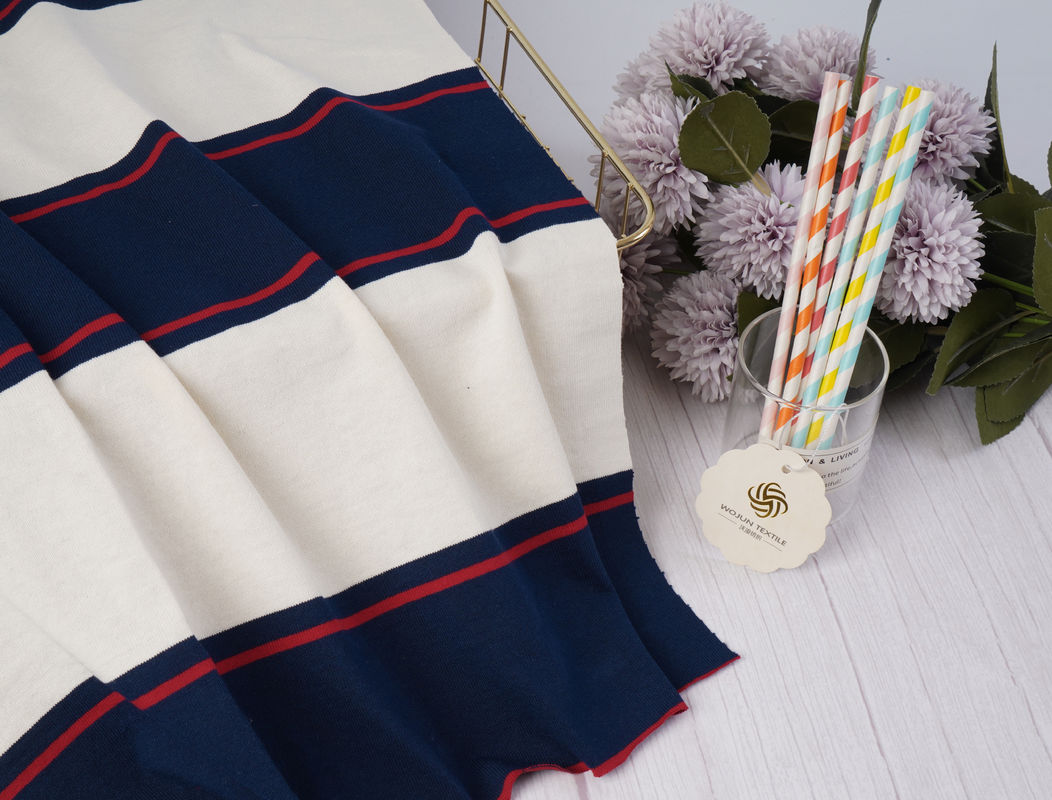 Natural And High Wrinkle-Resistant Color Fastness Anti-Wrinkle And Crisp VersionStriped Knit Fabric For Polo Shirt
