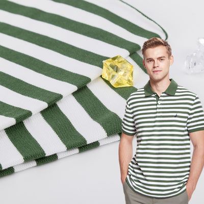 Tessuto a maglia a strisce resistente alle rughe 100% cotone Moda Tessura trasparente