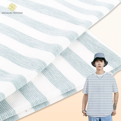 Multi materiale a strisce colorato del cotone, tessuto respirabile della maglietta del cotone 160gsm