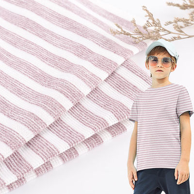 T-shirt tessuto a strisce, cotone 160 gm filato colorato a strisce