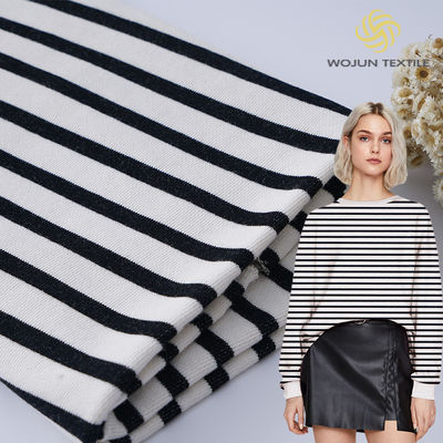 Francese Terry Cotton Fabric, tessuto di resistenza dello sfregamento di cotone pettinato a strisce