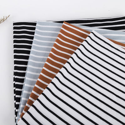 Tessuto di cotone a strisce traspirante e assorbente sudore multi-colore per polo