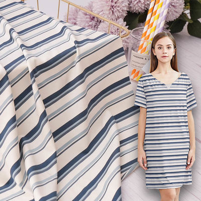 Stoffa Madal igroscopica e confortevole Materiale a strisce anti-pilling Stoffa per abbigliamento casual