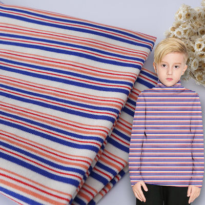 Tessuto a maglia doppia resistente all' usura, tessuto a strisce di cotone lucido su due lati