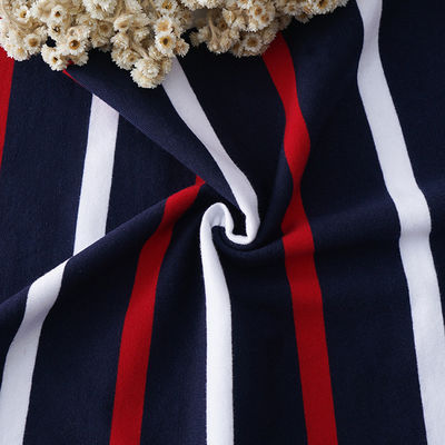 Un buon prezzo. S-200422 tricottano il tessuto a strisce, 175cm 185gsm Polo Shirt Striped Fabric Texture in linea