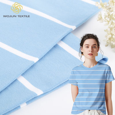 Il filato basso del restringimento 170gsm 40S del cotone del Jersey del tessuto puro della maglietta ha tinto materiale