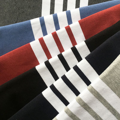 Un buon prezzo. La pianura tricotta il filato a strisce del tessuto di cotone ha tinto 350gsm per Terry francese in linea