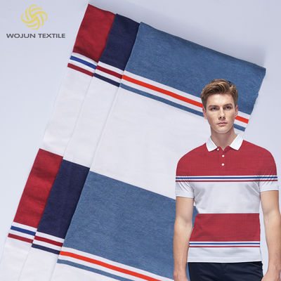 Tessuto Pique di cotone traspirante a doppio filato a maglia Tessura 185cm WJ-402-19520