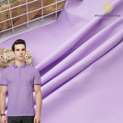 Camicia da polo mercantilizzata Tessuto di cotone Respirante Materiale a maglia massello lucido