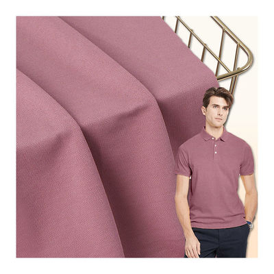 Maglietta da polo ad assorbimento del sudore Tessuto di cotone Peso pesante Materiale pettinato Pique