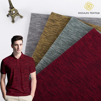 Materiale di camicia da polo da 210 grammi, tessuto di cotone 32S, doppia faccia.
