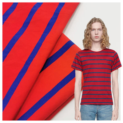 Un buon prezzo. Tessuto di maglietta organico assorbente sudore, 190 grammi 32S di cotone Lycra tessuto a maglia in linea