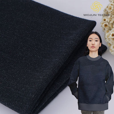 Un buon prezzo. Tessuto di cotone morbido francese Terry tessuto di 330 gm colore puro texture pettinata in linea