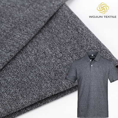 Tissu a maglia solido resistente all'usura 165g Filato Materiale tinto per polo