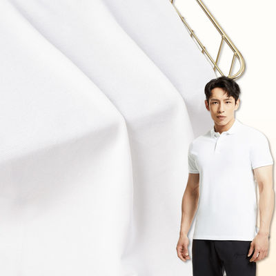 Un buon prezzo. Stoffa di cotone Pique Lycra traspirante, 190 gm Y-81091 Stoffa colorata solida in linea