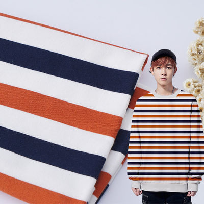 Un buon prezzo. Tessuto compatto di cotone francese Tessuto a strisce per abbigliamento in linea