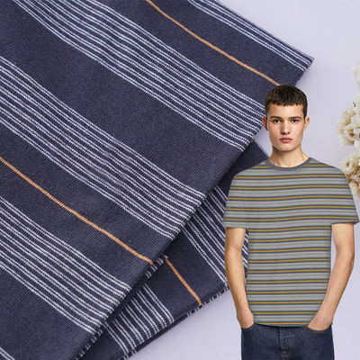 Materiale a strisce per magliette, in cotone e lino puro e traspirante, assorbente sudore