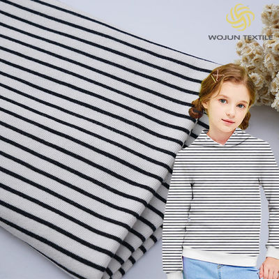 Stile e comfort e generoso e casual tessuto di cotone a righe per felpe