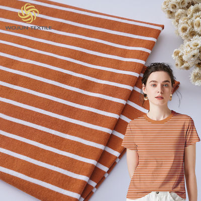 T-shirt di 175 grammi in tessuto di cotone a maglia a strisce