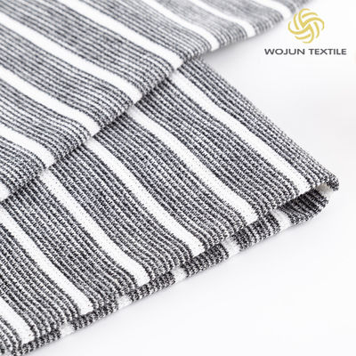 Non è facile da indossare tessuto di cotone a righe morbido e rinfrescante maglietta singola per abbigliamento casuale