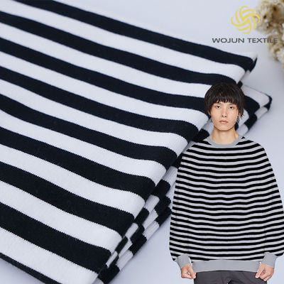 Tela di cotone a strisce elastico e traspirante per Hoddie