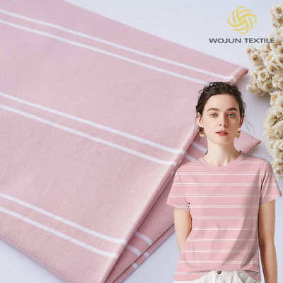 Materiale di cotone a strisce morbido e sano per la pelle T-shirt