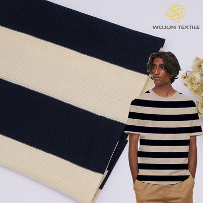 Tessuto a maglia a strisce di alta qualità e di moda per magliette