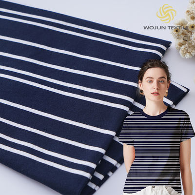 Tissu di cotone a righe di alta qualità per magliette