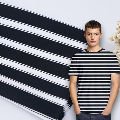 Buona consistenza e di moda facile da curare Tessuto a maglia a righe per maglietta