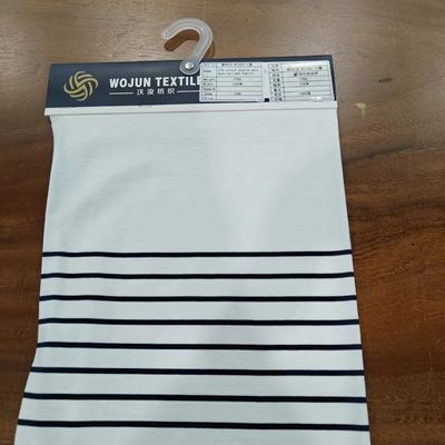 Comodo e di buona qualità e facile da curare tessuto a maglia a righe per maglietta