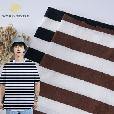 Tissu di cotone a righe di moda per abbigliamento casual