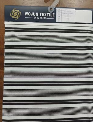 Un buon prezzo. Tessuto a strisce di cotone di alta qualità e rispettoso dell'ambiente per magliette in linea