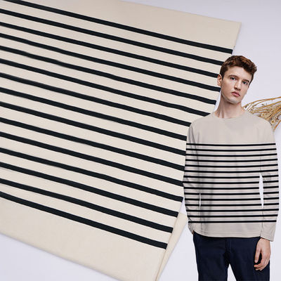 Un buon prezzo. Tessuto a maglia a strisce per abiti da ginnastica in linea