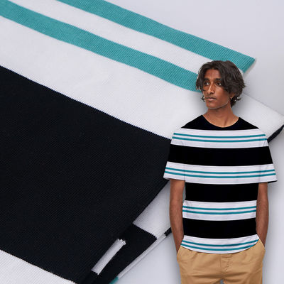Tessuto a maglia a righe per magliette